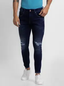SPYKAR Men Skinny Fit Slash Knee Heavy Fade Stretchable Jeans