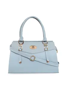 ESBEDA Women Blue PU Structured Handbag