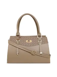 ESBEDA Women Brown PU Structured Handbag