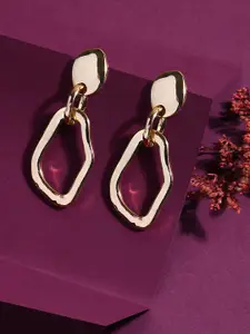 Lilly & sparkle Gold-Plated Contemporary Drop Earrings