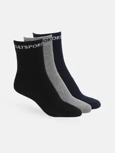 Cultsport Men Pack Of 3 Ankle Length Socks