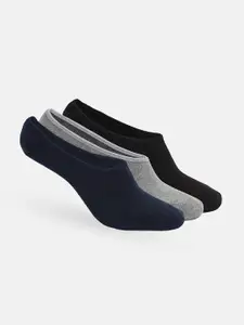 Cultsport Men Pack Of 3 Solid Shoe Liner Socks