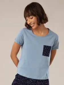 Nykd Women Blue T-shirt