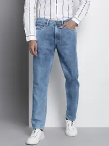 The Indian Garage Co Men Dad Fit Heavy Fade Non-Stretch Jeans