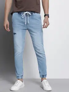 The Indian Garage Co Men Slim Fit Heavy Fade Stretchable Jeans