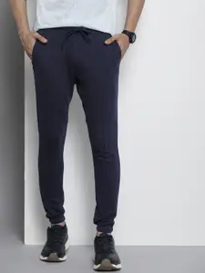 The Indian Garage Co Men Navy Blue Solid Joggers