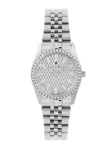 JACQUES du MANOIR Women Silver-Toned Brass Dial & Silver Toned Stainless Steel Watch