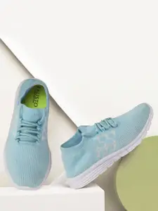 FAUSTO FAUSTO Women Blue Mesh Non-Marking Running Shoes