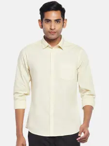 BYFORD by Pantaloons Men Beige Slim Fit Casual Shirt