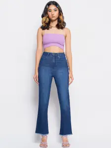 FREAKINS Women Blue Bootcut High-Rise Light Fade Stretchable Jeans
