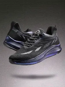 ASIAN Men Black Mesh Running Non-Marking Shoes