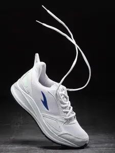 ASIAN Men White Mesh Running Non-Marking Shoes