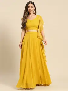 MABISH by Sonal Jain Yellow Ready to Wear Lehenga & Blouse With Dupatta
