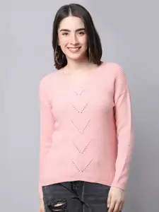 TAG 7 Pink Knitted Winter Top