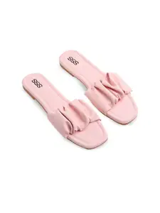 Street Style Store Women Pink Open Toe Flats