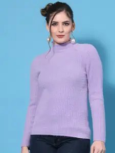 Mafadeny Women Purple Pullover