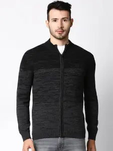 Pepe Jeans Men Black Self Design Sweater Vest