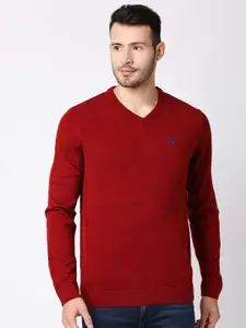Pepe Jeans Men Red Wool Sweater