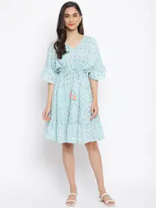 Fabindia Multicoloured Floral Dress