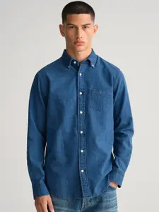 GANT Men Blue Classic Casual Shirt