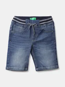 United Colors of Benetton Boys Blue Denim Shorts