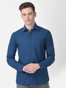 Crimsoune Club Men Blue Slim Fit Casual Shirt