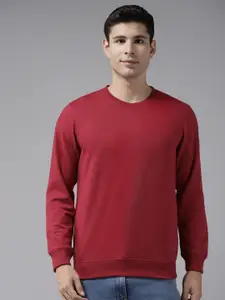 Almo Wear Men Red Lightweight Ultra-warm Sweatshirt
