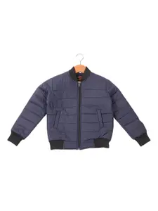 Leather Retail Boys Blue Lightweight Bomber Jacket