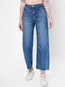 Pepe Jeans Women Blue High-Rise Heavy Fade Jeans