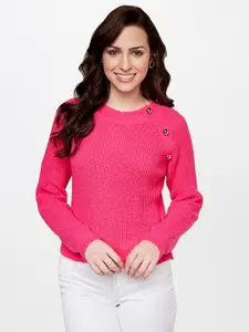 AND Women Pink Solid Top