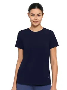 Amante Women Blue Solid T-shirt