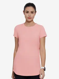 Amante Women Pink Round Neck T-shirt