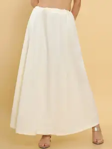 Soch Women Off-White Solid Saree Petticoat