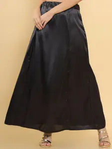 Soch Women Black Solid Saree Shapewear