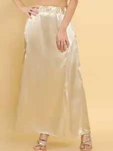 Soch Women Beige Solid Saree Shape-wear