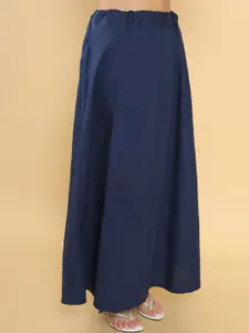 Soch Women Navy Blue Solid Saree Shapewear