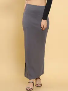 Soch Women Grey Solid Saree Shaper