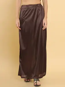 Soch Women Brown Solid Saree Shapewear
