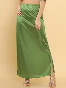 Soch Women Green Solid Saree Petticoat