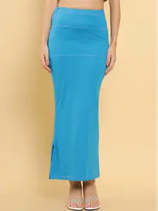 Soch Women Turquoise Blue Solid Saree Shapewear