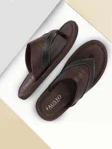 FAUSTO Men Brown Comfort Sandals