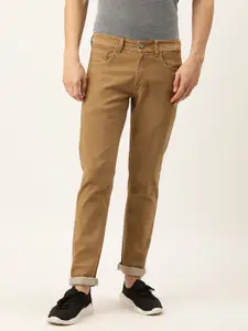IVOC Men Khaki Slim Fit Stretchable Jeans