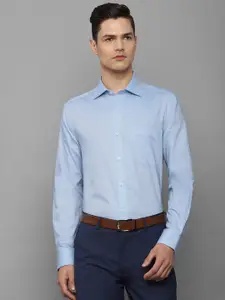 Louis Philippe Men Pure cotton Blue Slim Fit Formal Shirt