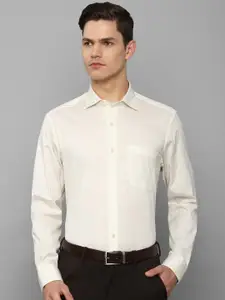 Louis Philippe Men White Slim Fit Pure Cotton Formal Shirt