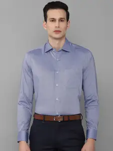 Louis Philippe Men Blue Slim Fit Formal Shirt