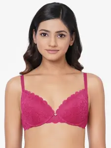 Wacoal Pink Floral Underwired Lightly Padded Bra