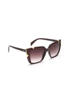 IRUS by IDEE Women Red Lens & Red Square Sunglasses with UV Protected Lens