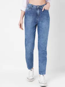 Kraus Jeans Women Blue High-Rise Light Fade Jeans
