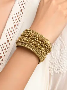 Fida Women Gold-Toned Kada Bracelet