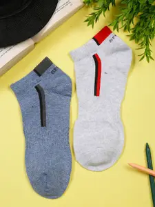 MUTAQINOTI Men Pack Of 2 Assorted Ankle-Length Socks